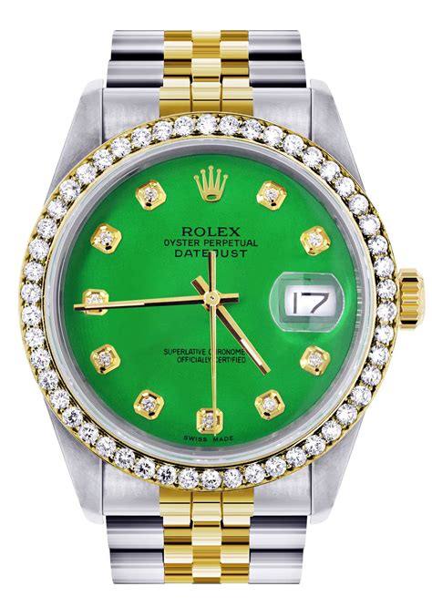 rolex women green dial|rolex watch with green face.